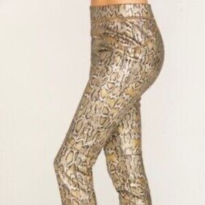 Free People Snakeskin print leggings